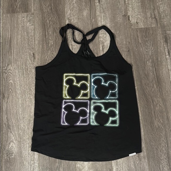 Disney Parks Her Universe Tank Top Women’s Size XL Mickey Mouse Logo Neon Sign - Picture 1 of 2